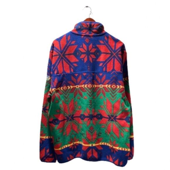 Polo Ralph Lauren Fair Isle Aztec SnowFlake Fleece XL Pullover - Picture 3 of 5